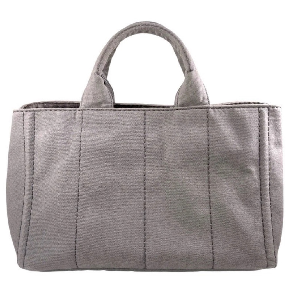 SOLD — Prada Canapa Tote Bag B2642B Canvas 2Way Shoulder Bag • Japan • EUC - Picture 11 of 16